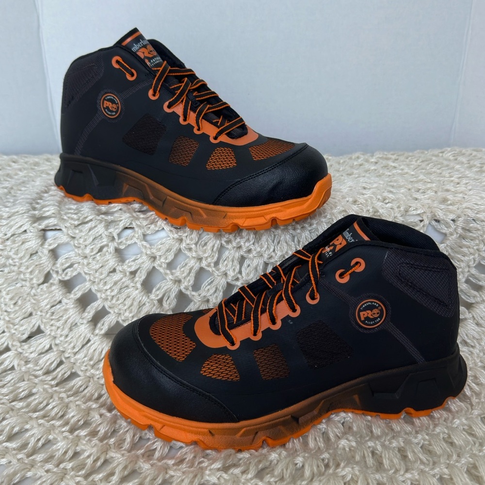 Timberland PRO Velocity Alloy Safety-Toe Mid Men's Construction Boots Sz 8 1/2